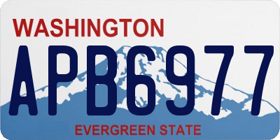 WA license plate APB6977