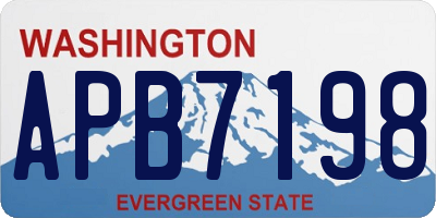 WA license plate APB7198