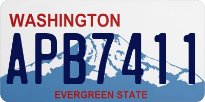WA license plate APB7411