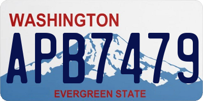 WA license plate APB7479