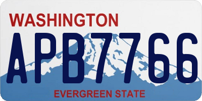 WA license plate APB7766