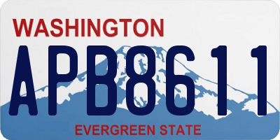 WA license plate APB8611