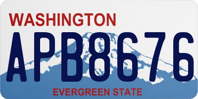 WA license plate APB8676