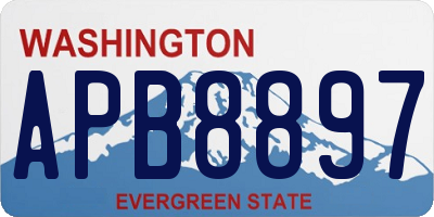 WA license plate APB8897
