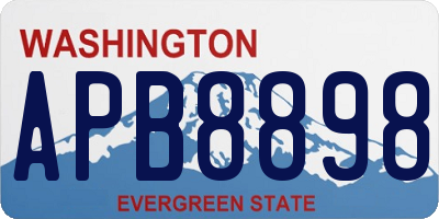 WA license plate APB8898