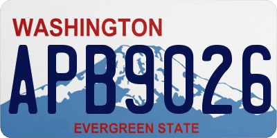 WA license plate APB9026