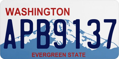 WA license plate APB9137