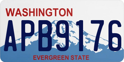 WA license plate APB9176