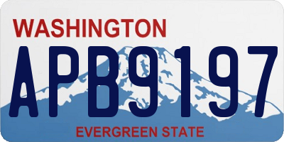WA license plate APB9197