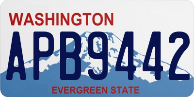 WA license plate APB9442