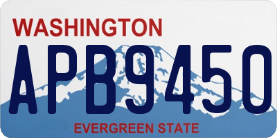 WA license plate APB9450