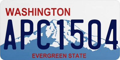 WA license plate APC1504