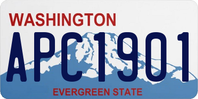 WA license plate APC1901