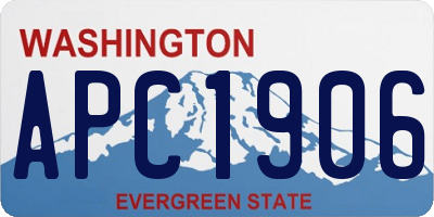WA license plate APC1906