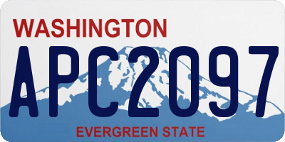 WA license plate APC2097