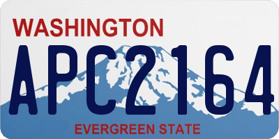 WA license plate APC2164