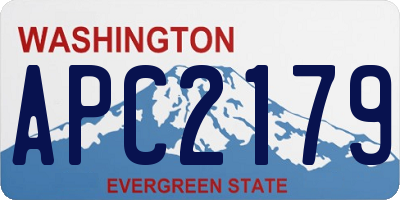 WA license plate APC2179