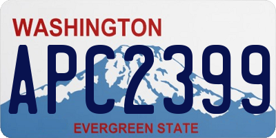WA license plate APC2399