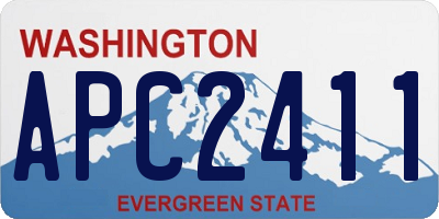 WA license plate APC2411