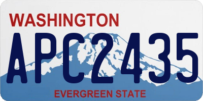 WA license plate APC2435