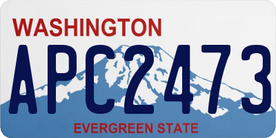WA license plate APC2473