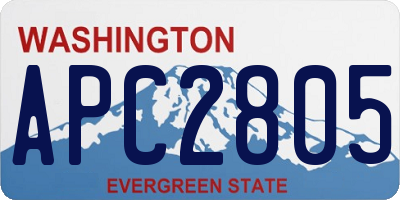 WA license plate APC2805