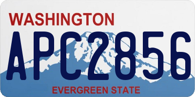 WA license plate APC2856