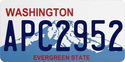WA license plate APC2952