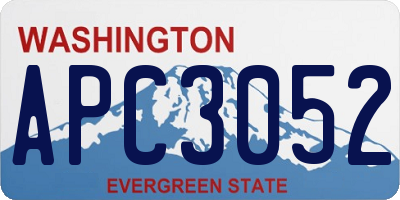 WA license plate APC3052