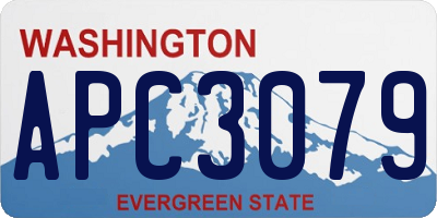 WA license plate APC3079