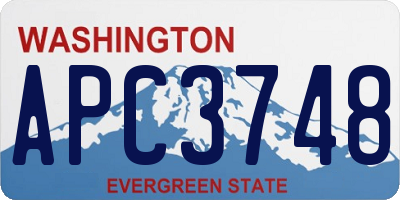 WA license plate APC3748