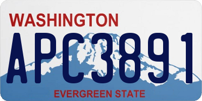 WA license plate APC3891