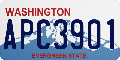 WA license plate APC3901