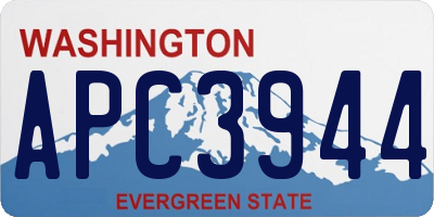 WA license plate APC3944