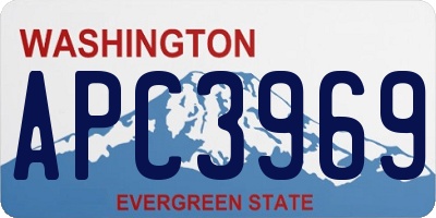 WA license plate APC3969