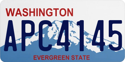 WA license plate APC4145