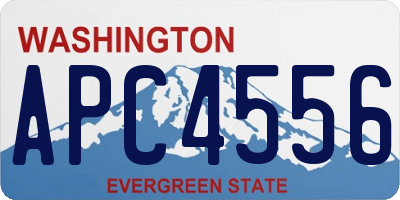WA license plate APC4556