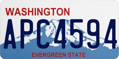 WA license plate APC4594