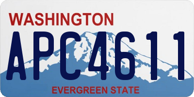 WA license plate APC4611