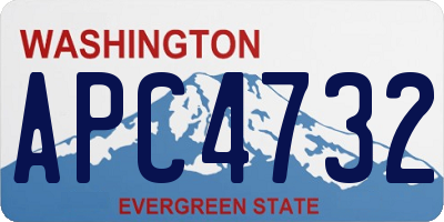 WA license plate APC4732