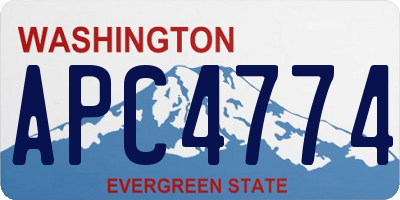WA license plate APC4774