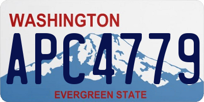 WA license plate APC4779