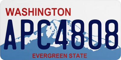 WA license plate APC4808