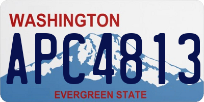 WA license plate APC4813