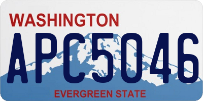 WA license plate APC5046