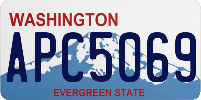 WA license plate APC5069