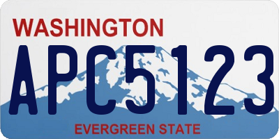 WA license plate APC5123