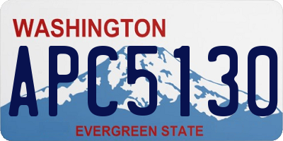 WA license plate APC5130