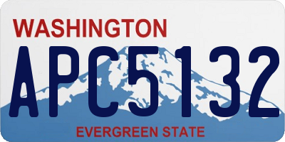 WA license plate APC5132