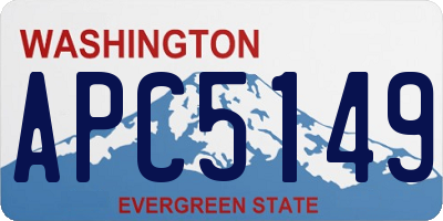 WA license plate APC5149
